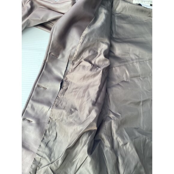 Woman’s Fu Da  New York Brown Button-Up Jacket XL 100% Polyester Casual Coat - Picture 9 of 9